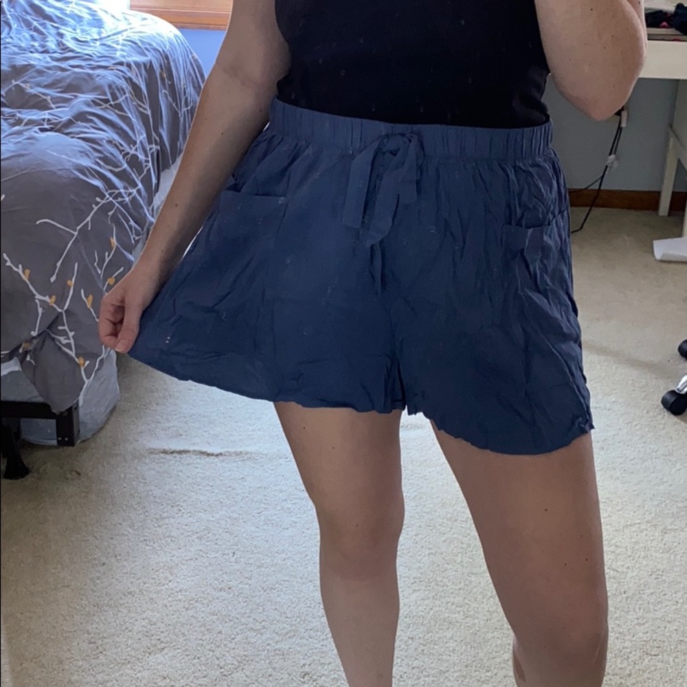 Flowy blue shorts!